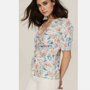Rebecca Taylor - Floral Puff Sleeve Top
